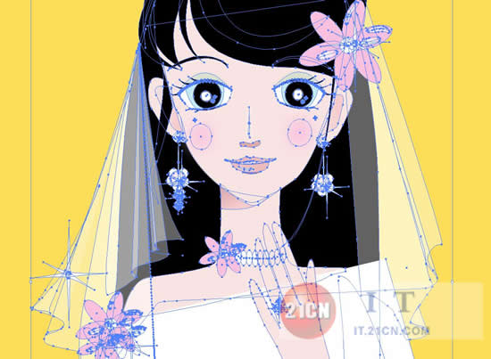 Illustrator教程：高贵美丽大方佳人_jb51com