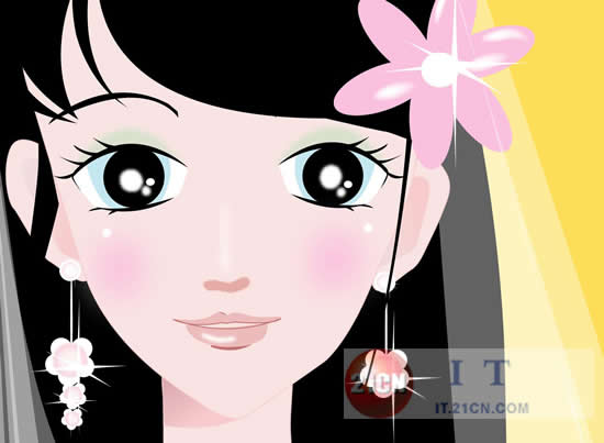 Illustrator教程：高贵美丽大方佳人_jb51com