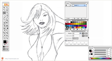 this is the sketch we're gonna draw