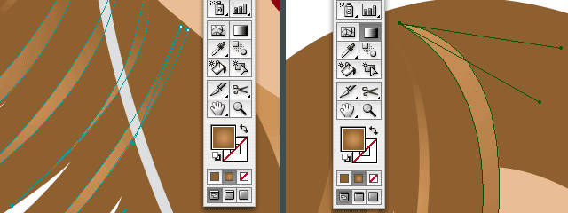 final touch on the hair