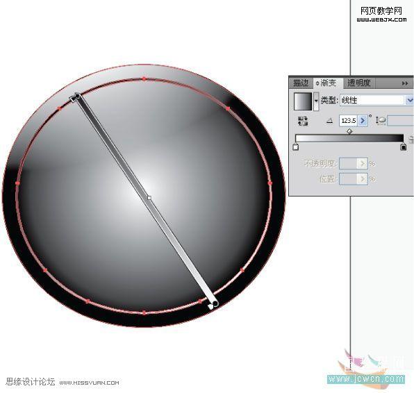 Illustrator教程:制作流行的半透明水晶按钮_脚本之家