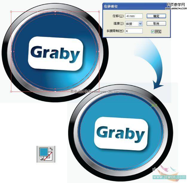 Illustrator教程:制作流行的半透明水晶按钮_脚本之家