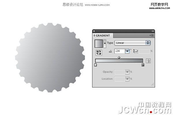 Illustrator CS4教程:绘制矢量瓶盖_脚本之家