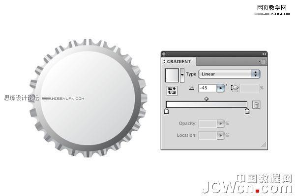 Illustrator CS4教程:绘制矢量瓶盖_脚本之家