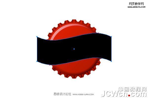 Illustrator CS4教程:绘制矢量瓶盖_脚本之家