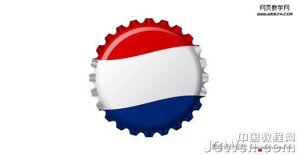 Illustrator CS4教程:绘制矢量瓶盖_脚本之家