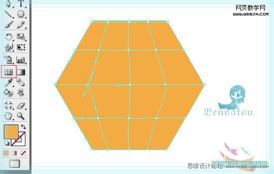 Illustrator教程:绘制梦幻的白色花朵_脚本之家