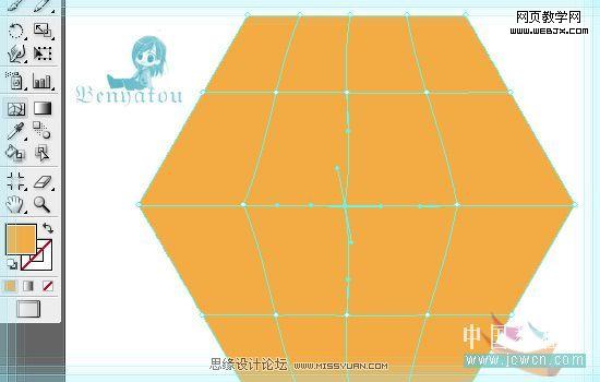 Illustrator教程:绘制梦幻的白色花朵_脚本之家