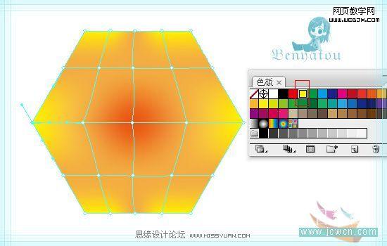 Illustrator教程:绘制梦幻的白色花朵_脚本之家