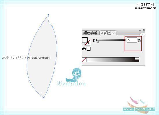 Illustrator教程:绘制梦幻的白色花朵_脚本之家