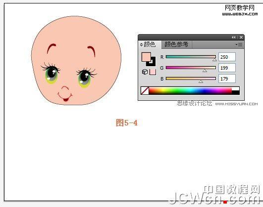 Illustrator绘制人物教程:可爱卡通宝宝_脚本之家