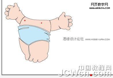 Illustrator绘制人物教程:可爱卡通宝宝_脚本之家