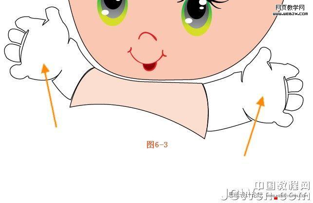 Illustrator绘制人物教程:可爱卡通宝宝_脚本之家