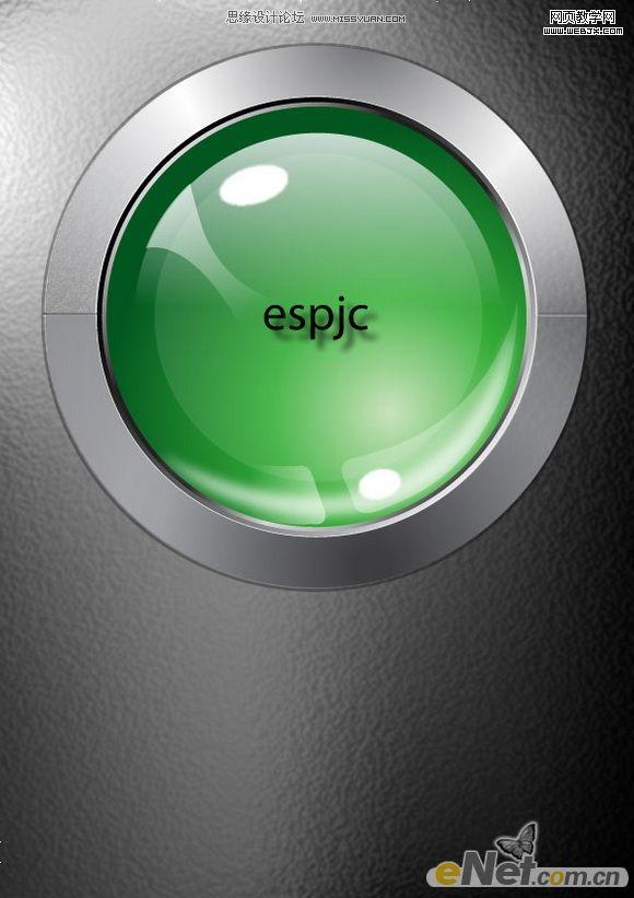 Illustrator教程:绘制透明质感绿色金属标志_脚本之家