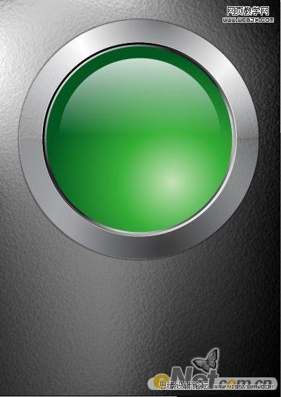 Illustrator教程:绘制透明质感绿色金属标志_脚本之家