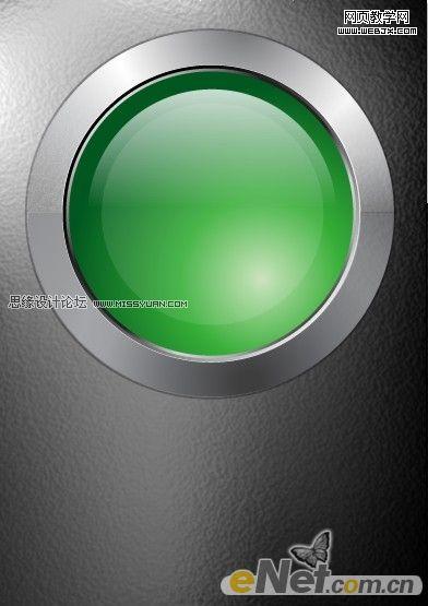 Illustrator教程:绘制透明质感绿色金属标志_脚本之家