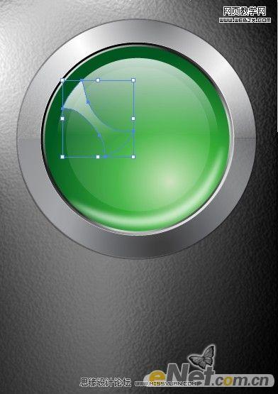 Illustrator教程:绘制透明质感绿色金属标志_脚本之家