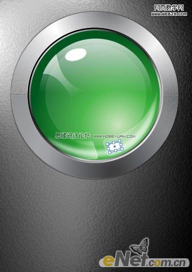 Illustrator教程:绘制透明质感绿色金属标志_脚本之家