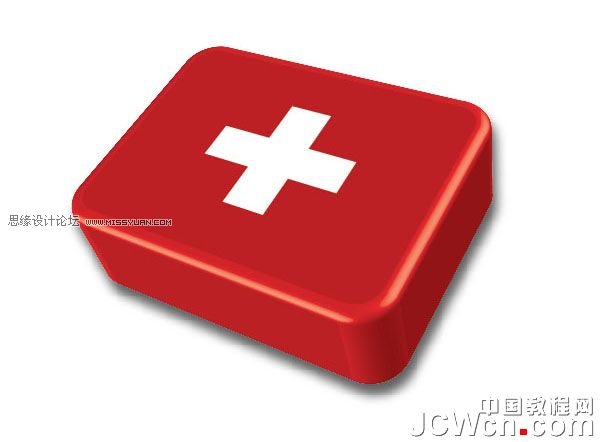 Illustrator实例教程:绘制逼真精美的医药箱图标_jb51.com