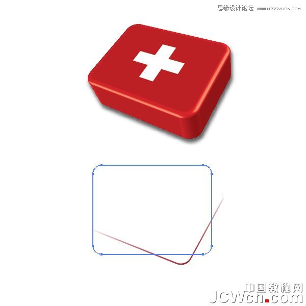 Illustrator实例教程:绘制逼真精美的医药箱图标_jb51.com