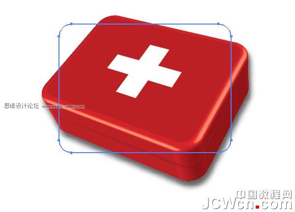 Illustrator实例教程:绘制逼真精美的医药箱图标_jb51.com
