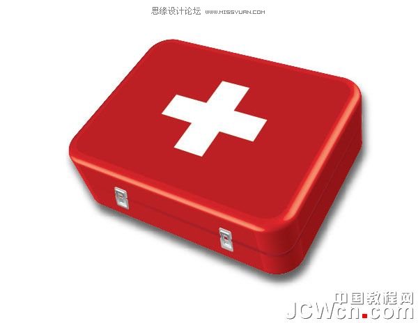 Illustrator实例教程:绘制逼真精美的医药箱图标_jb51.com