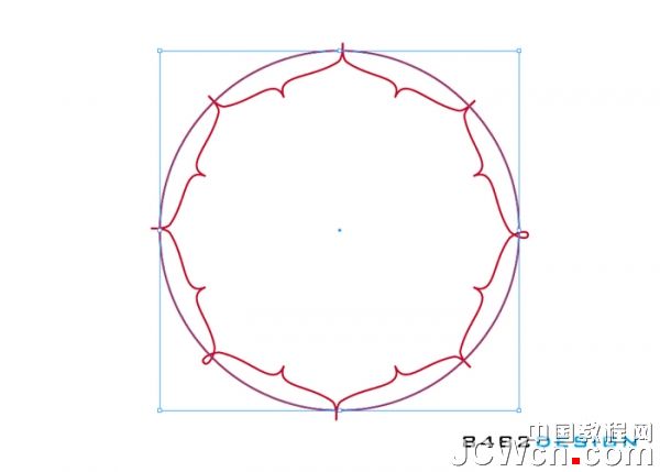 Illustrator实用教程：八瓣莲花形状的制作技巧_中国教程网