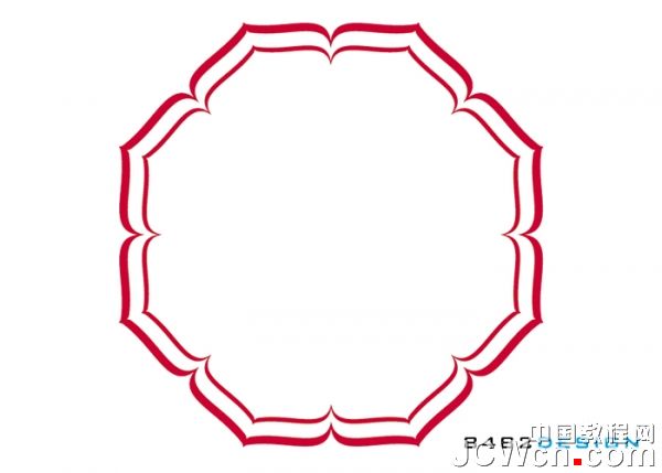 Illustrator实用教程：八瓣莲花形状的制作技巧_中国教程网