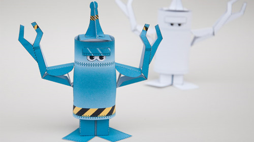 how to make  an animated paper robot