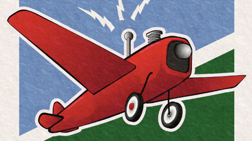how to make a retro rc airplane poster