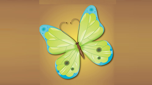 how to make an attractive vector butterfly