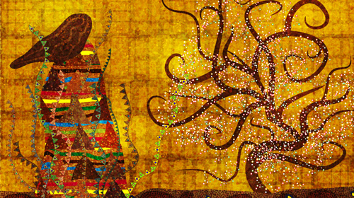 how to make an inspired golden painting in illustrator