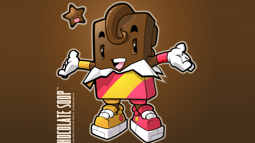 the making of a chocolate bar character