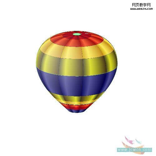 Illustrator教程:路径工具绘制立体感热气球_jb51.net
