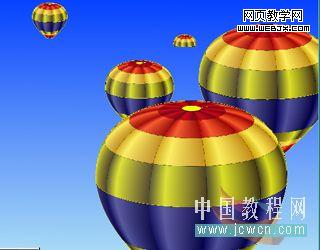 Illustrator教程:路径工具绘制立体感热气球_jb51.net