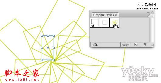 Illustrator绘制仿螺旋线彩色图案