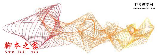 Illustrator绘制仿螺旋线彩色图案