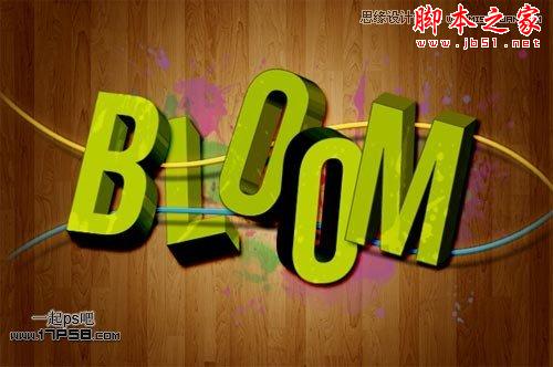 Illustrator结合PS制作超酷的立体字教程,脚本之家