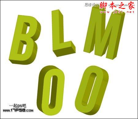 Illustrator结合PS制作超酷的立体字教程,脚本之家