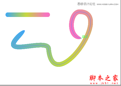 使用AI画笔制作简便的涂抹手绘效果,脚本之家