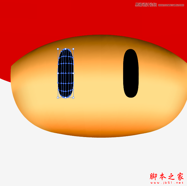 Illustrator绘制立体效果的逼真蘑菇,脚本之家