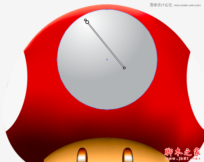 Illustrator绘制立体效果的逼真蘑菇,脚本之家