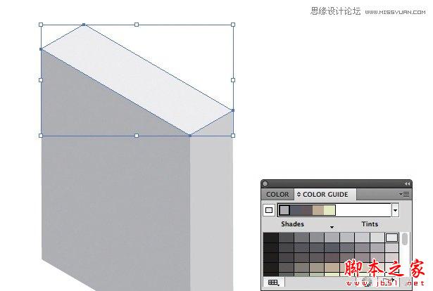 Illustrator使用3D工具和参考线来创建立体的图标,脚本之家
