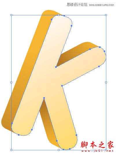 Illustrator制作可爱的清爽立体字教程,脚本之家