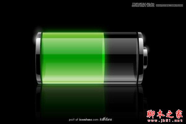 Illustrator绘制质感电池图标,脚本之家