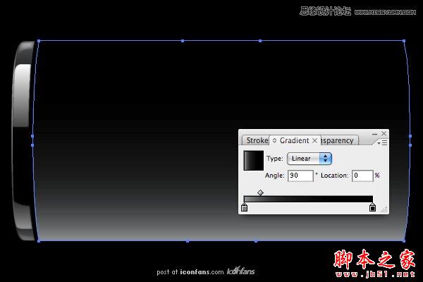 Illustrator绘制质感电池图标,脚本之家