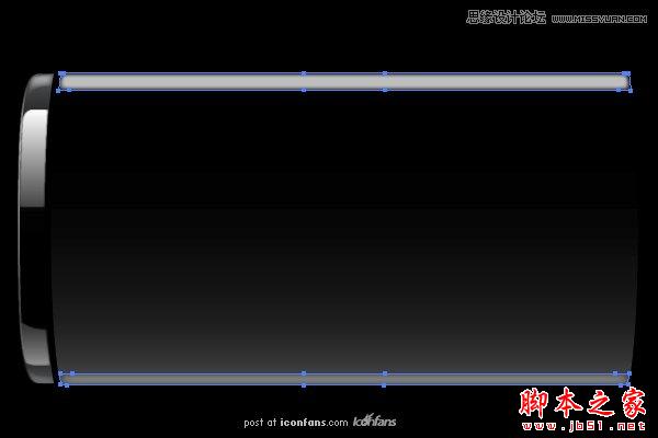 Illustrator绘制质感电池图标,脚本之家