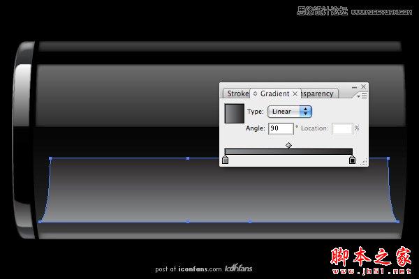 Illustrator绘制质感电池图标,脚本之家