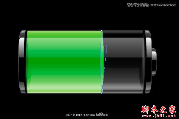 Illustrator绘制质感电池图标,脚本之家