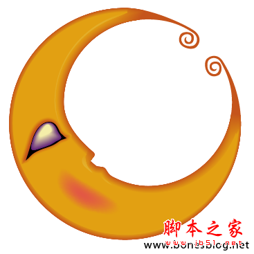 Illustrator绘制矢量画实例月亮图腾_天极设计在线转载